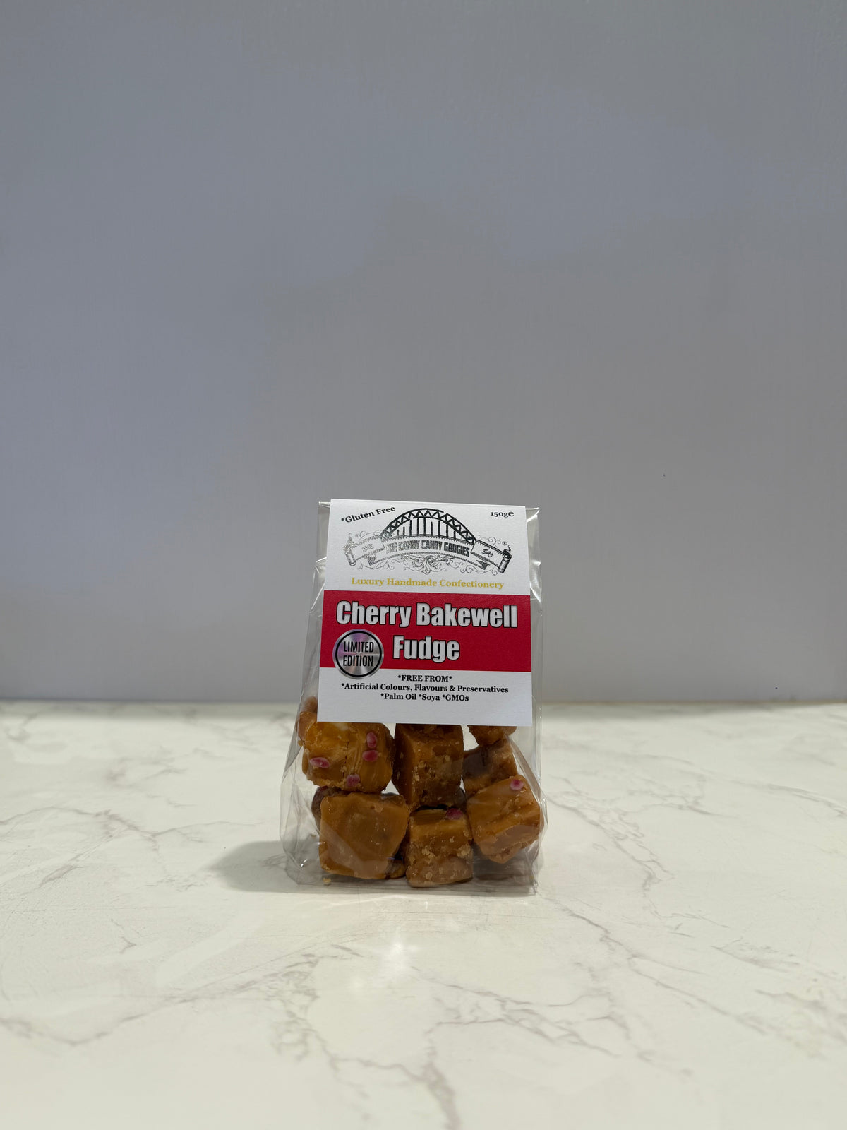 Cherry Bakewell Fudge 150g