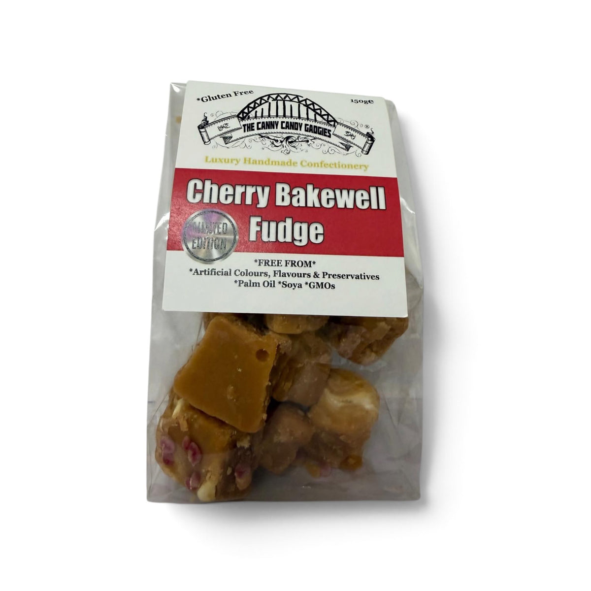 Cherry Bakewell Fudge 150g
