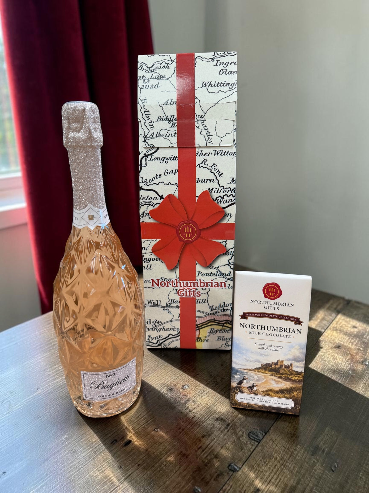 Northumbrian Prosecco & Chocolate Gift Box