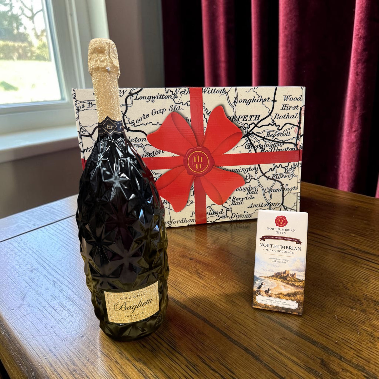 Northumbrian Magnum Prosecco & Chocolate Hamper