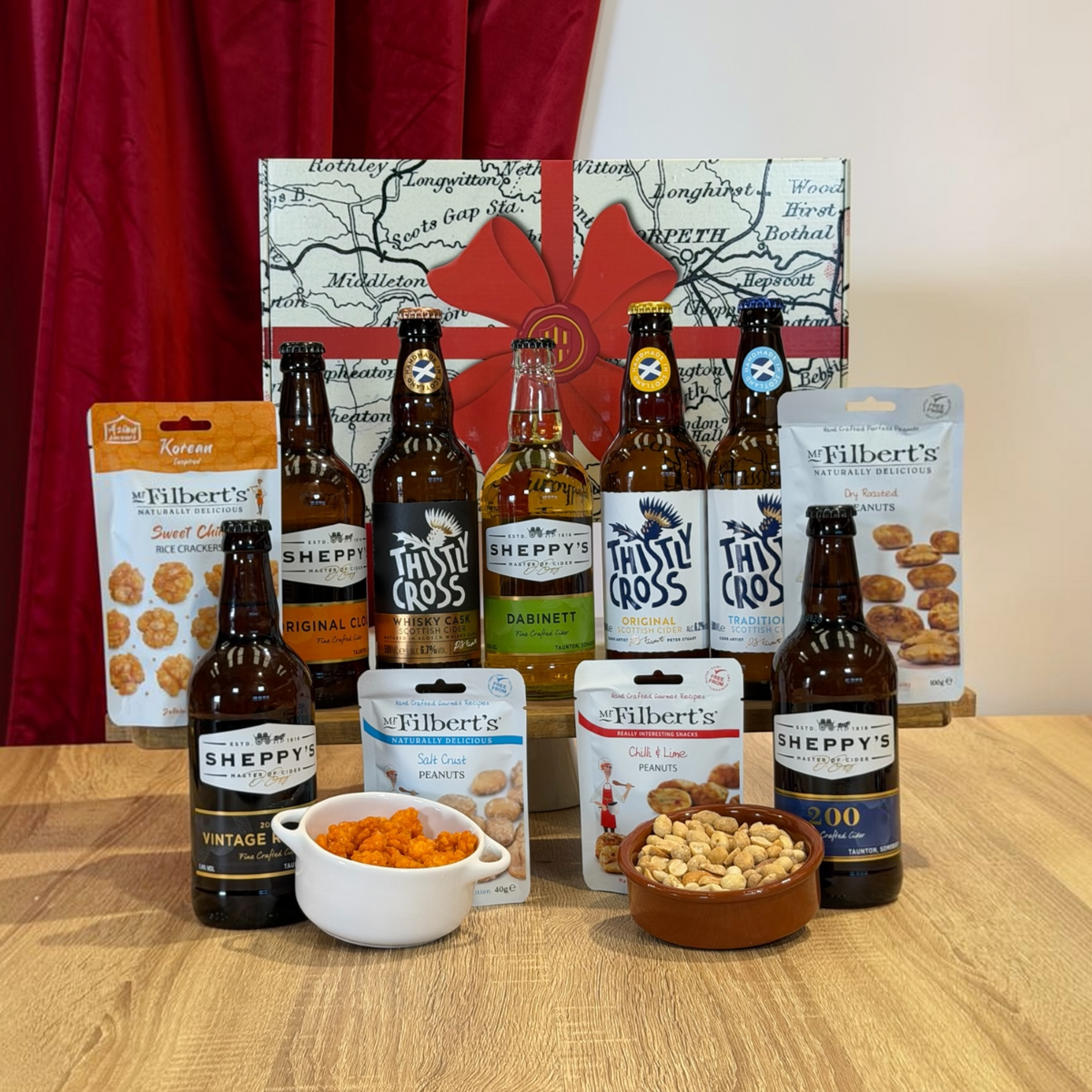 Bière et bonnes noix chics
