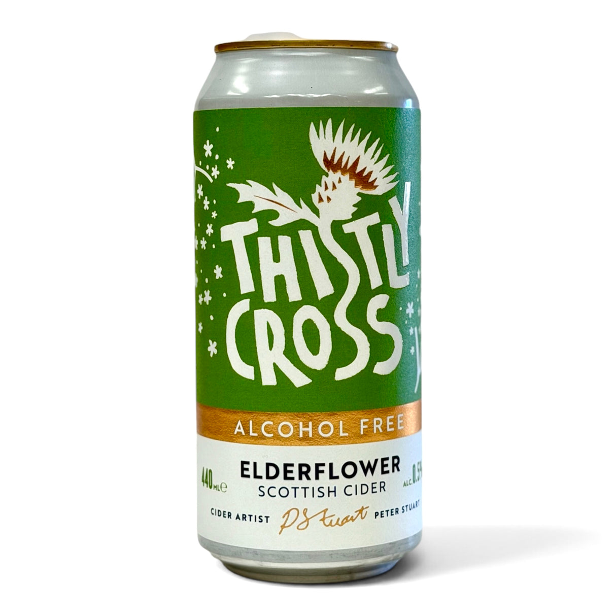 Thistly Cross Elderflower Cider AF 0.5% 440ml