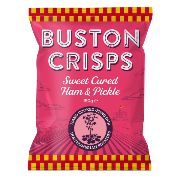 Bustons Crisps Sweet Cured Ham & Pickle