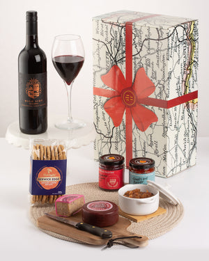 Northumbrian Cheese and Wine Selection Gift Hamper
