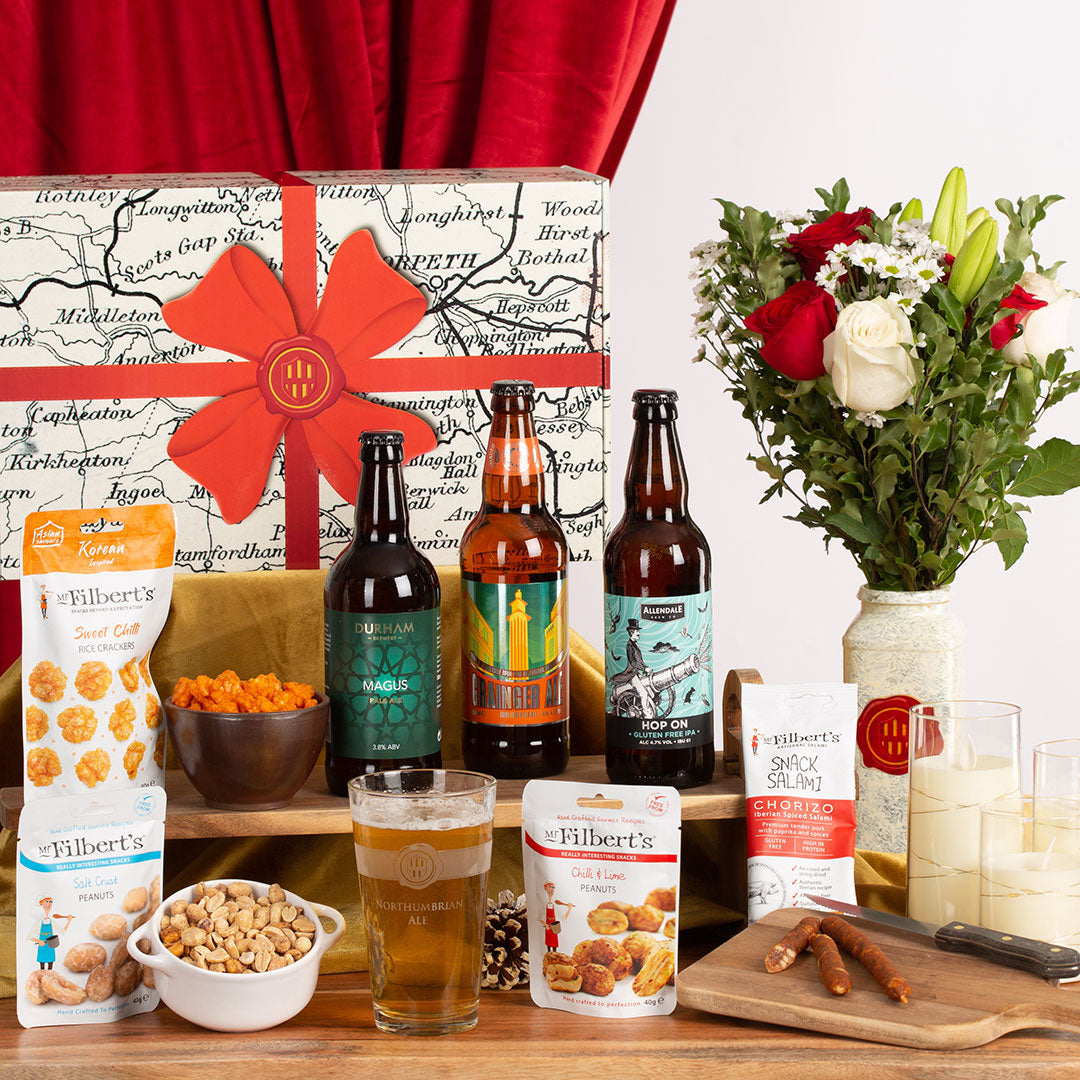 Northumbrian Ale And Snack Selection Gift Hamper