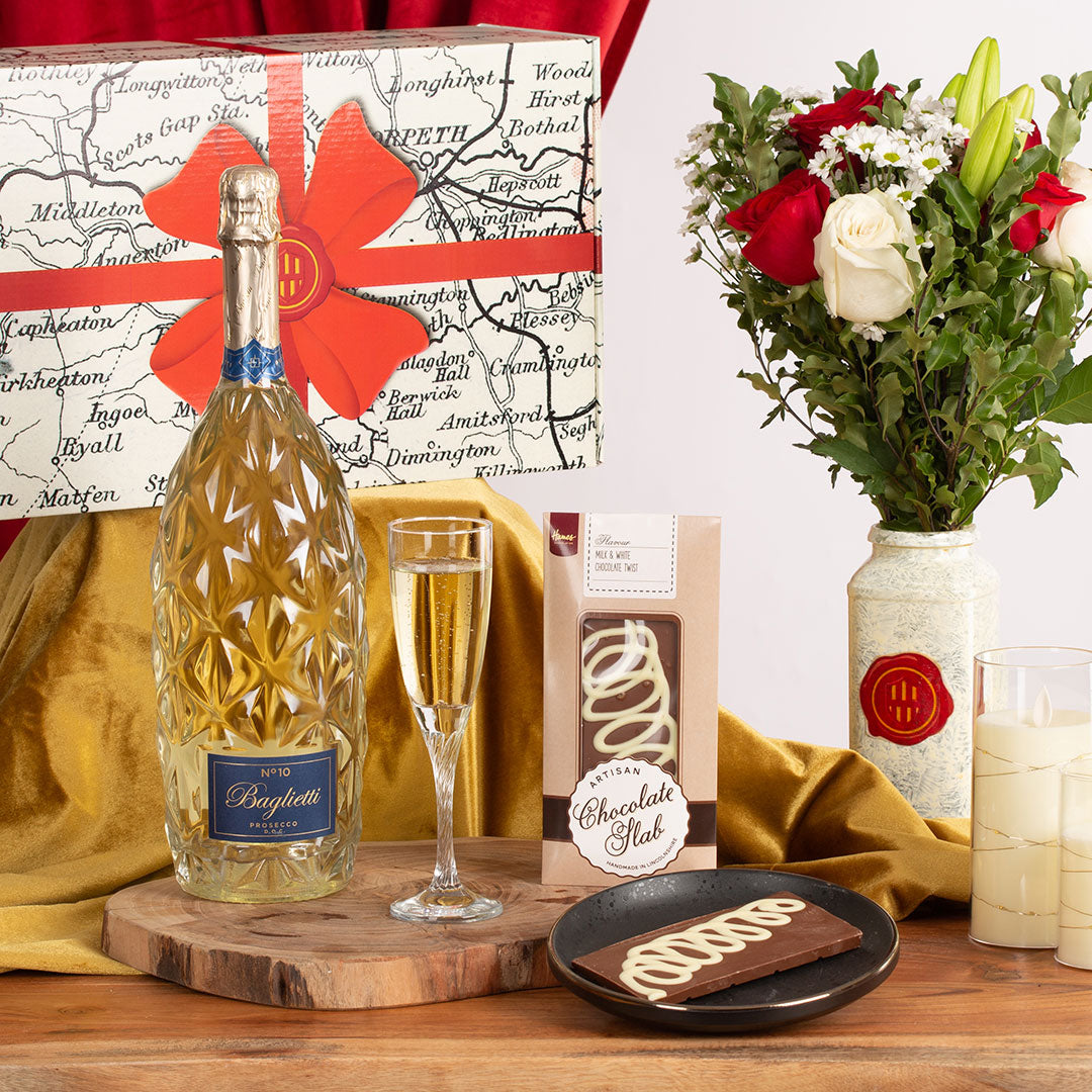 Northumbrian Magnum Prosecco & Chocolate Hamper