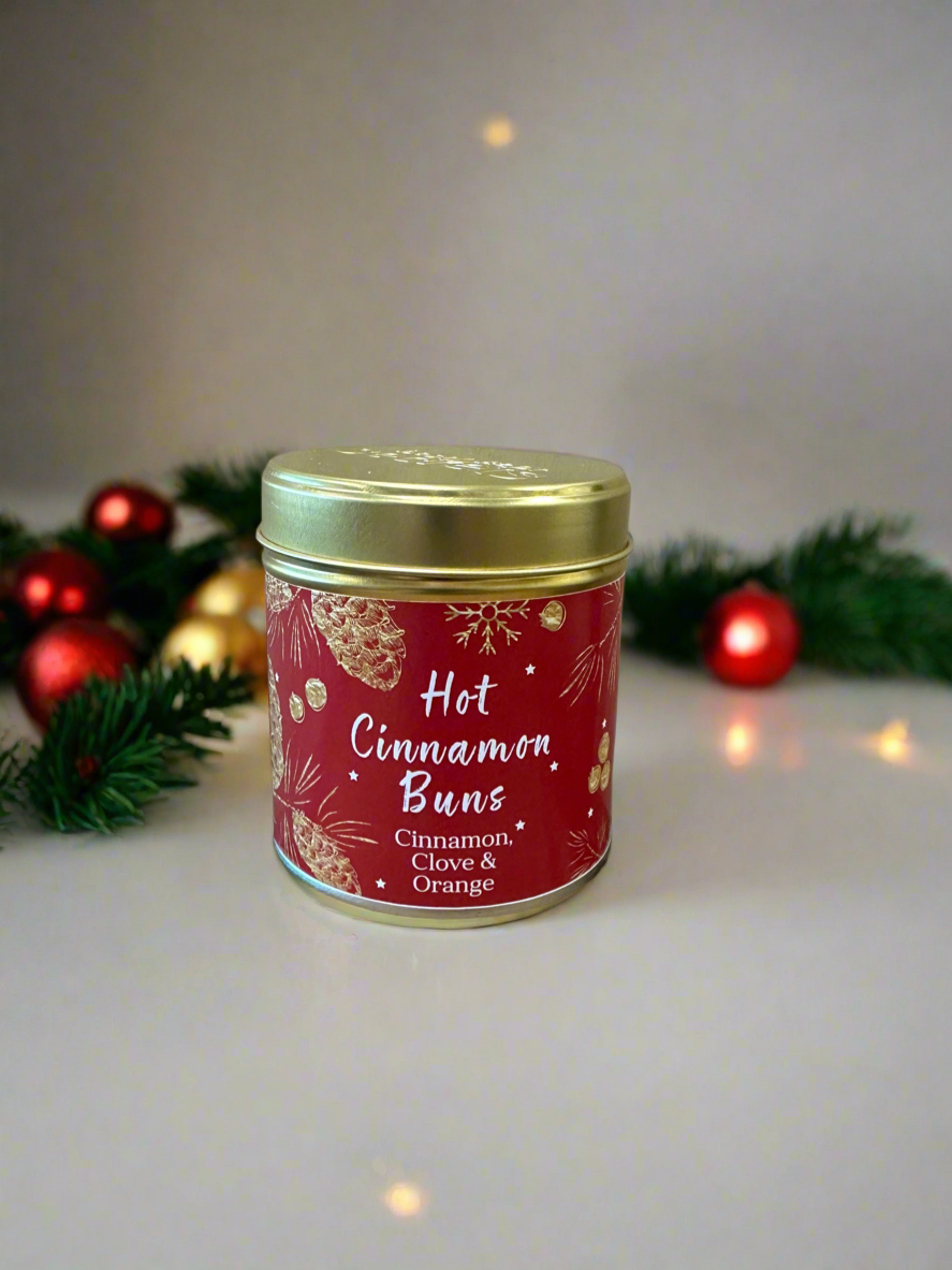 Christmas Candles Hot Cinnamon Buns