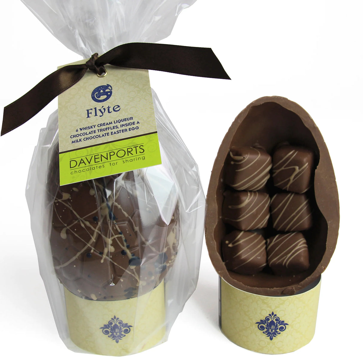 Davenports  Flyte Whisky Cream Truffles Easter Egg 225g