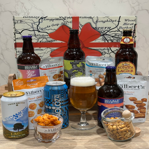 Bière et bonnes noix chics