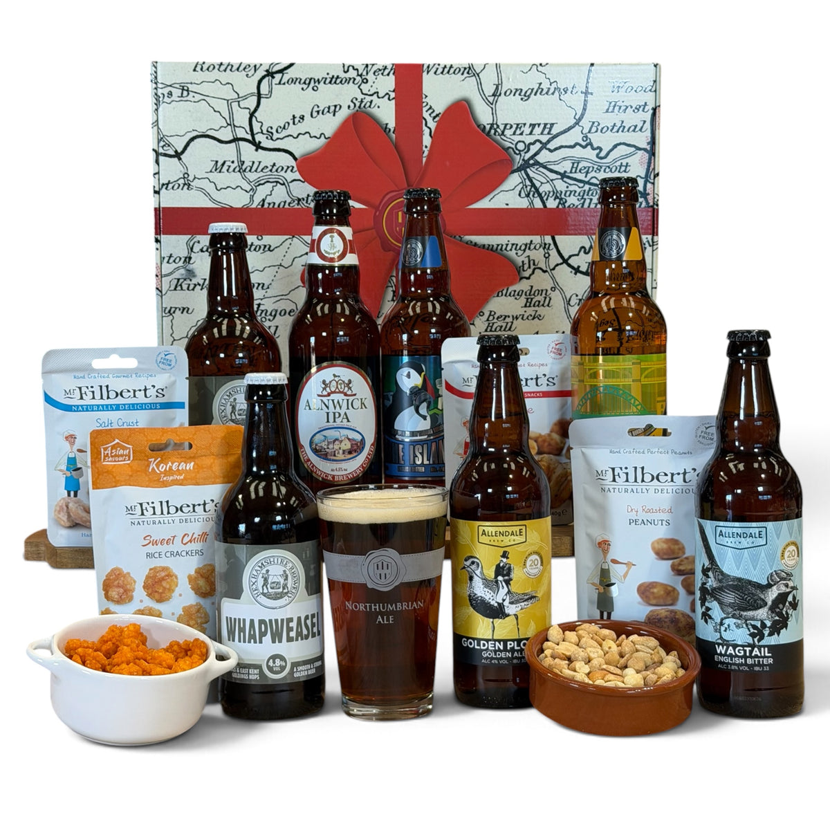 Bière et bonnes noix chics
