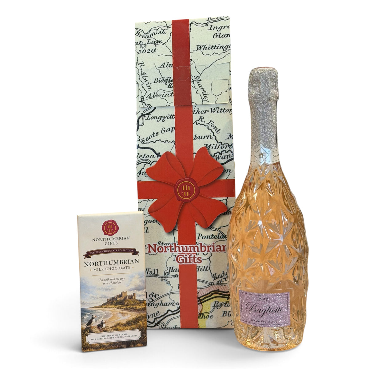 Northumbrian Prosecco & Chocolate Gift Box