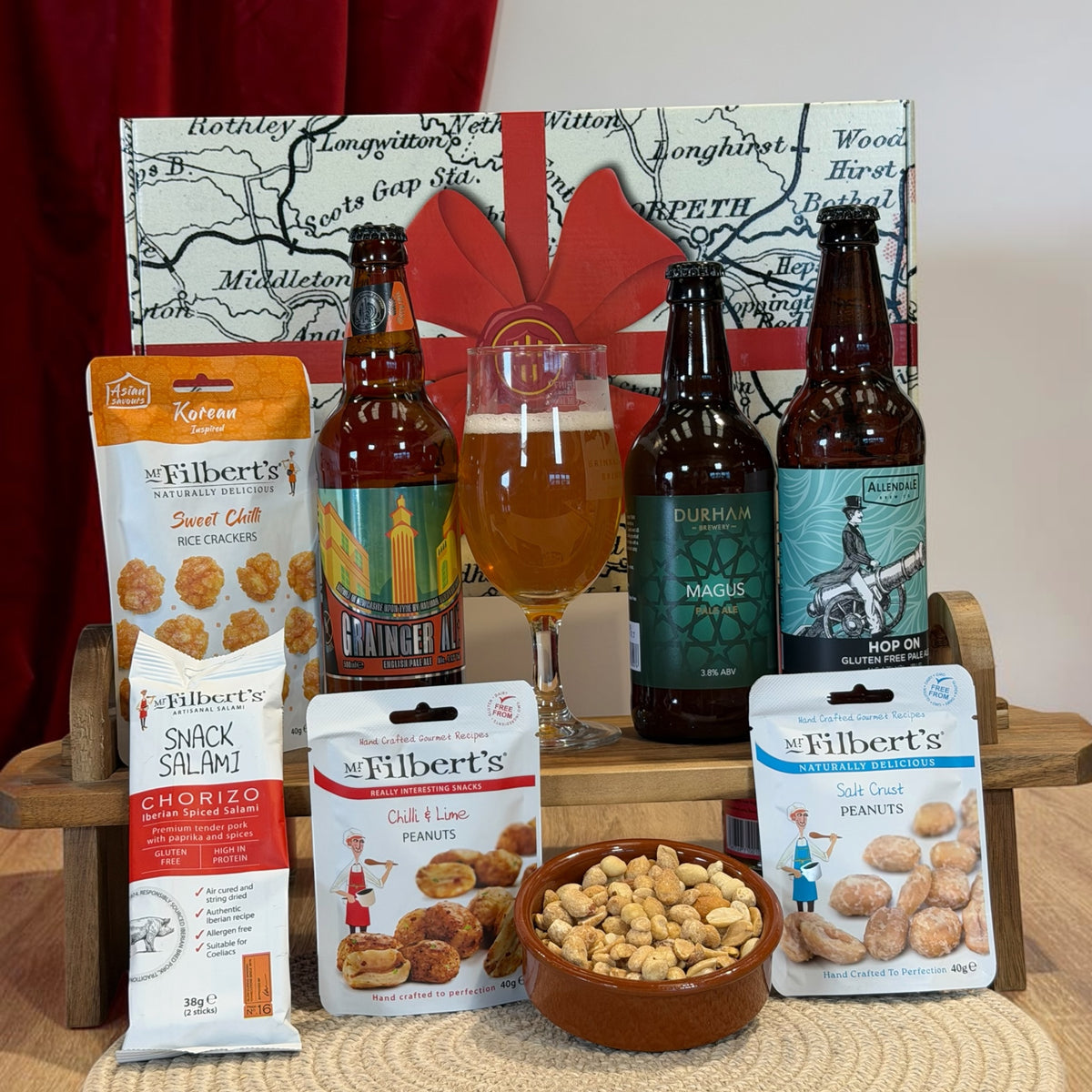 Northumbrian Ale And Snack Gluten Free Selection Gift Hamper