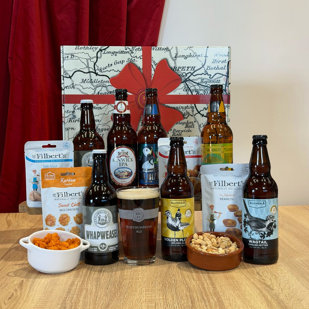 Bière et bonnes noix chics