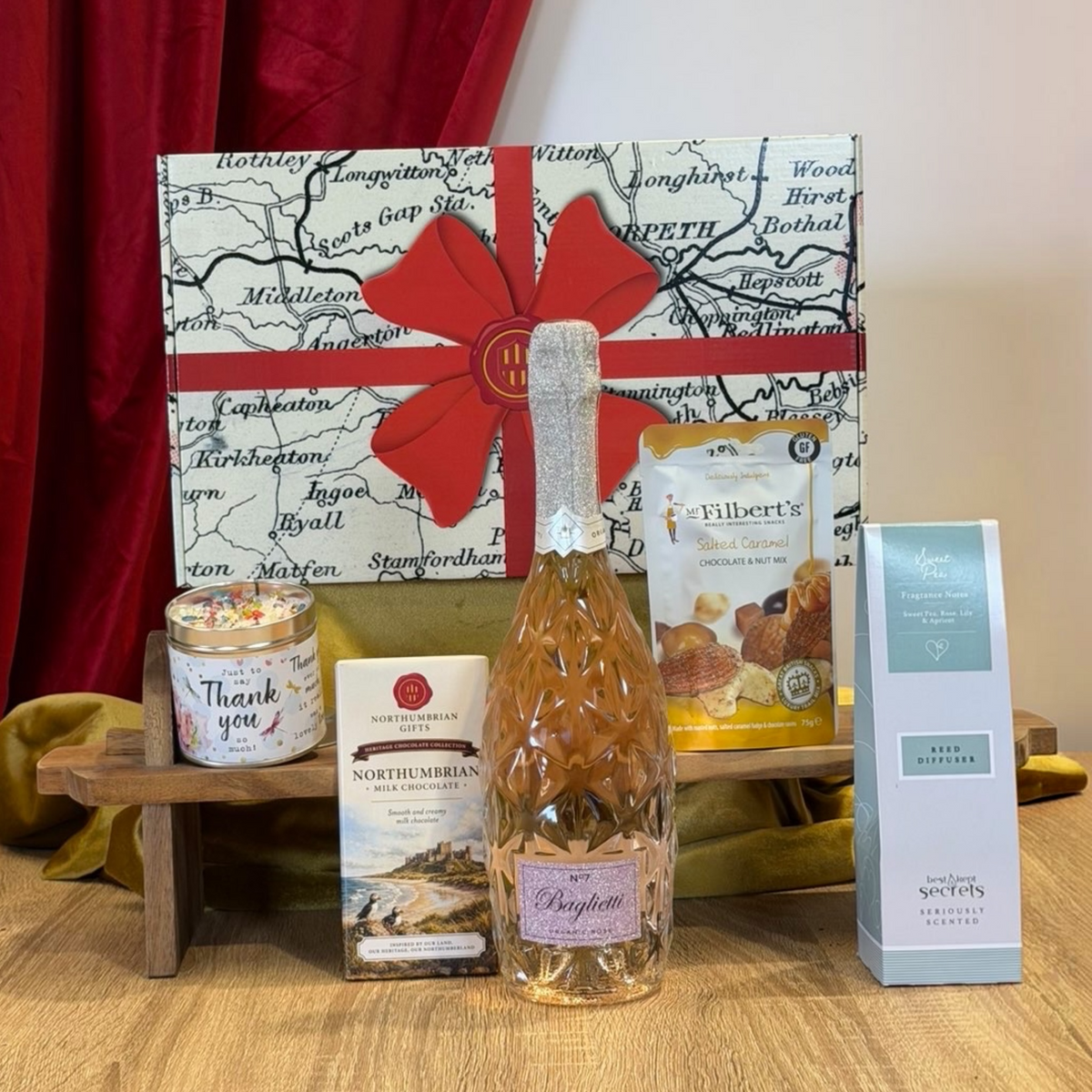 Northumbrian Thank You Hamper with Prosecco & Chocolate