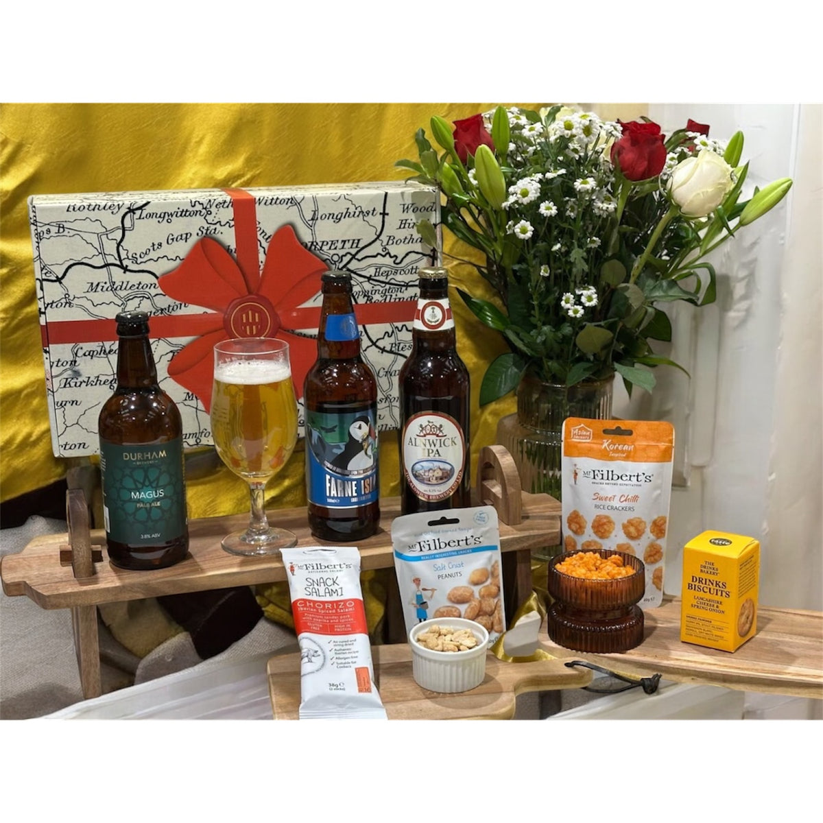 Northumbrian Ale And Snack Selection Hamper