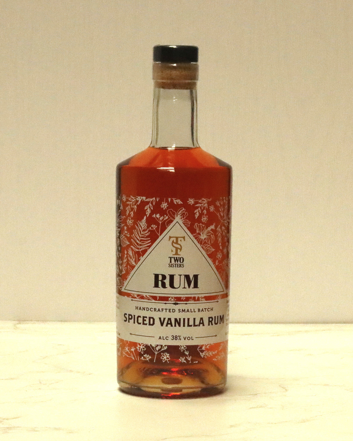 Two Sisters Vanilla Golden Spiced Rum 70cl