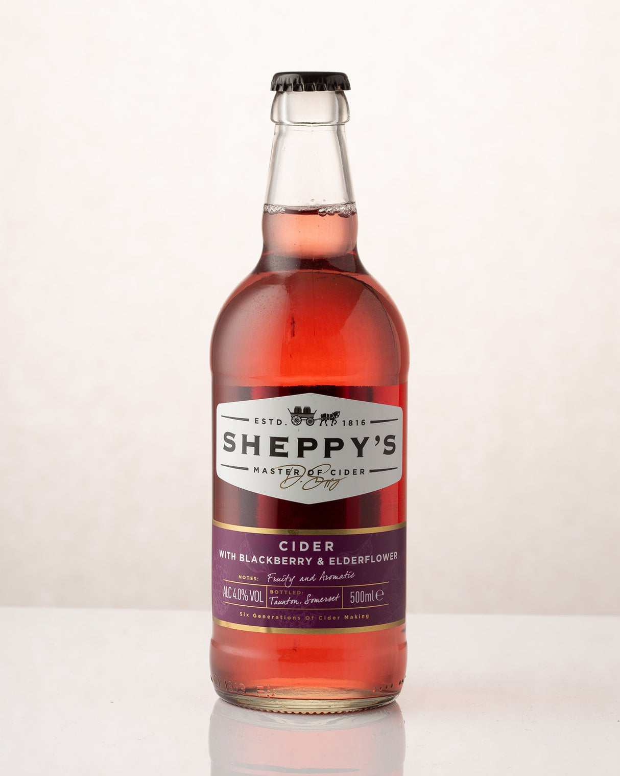Sheppys Cider with Blackberry & Elderflower