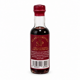 Back of the Blacksmiths Sloe Port 5cl miniature, showing the description of its sloe gin and port wine blend and barcode.