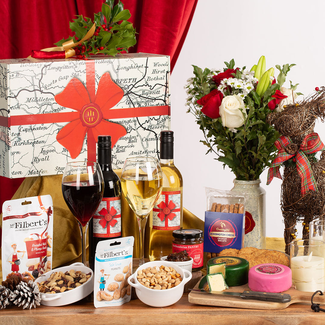 Northumbrian Cheese and Wine Party Hamper