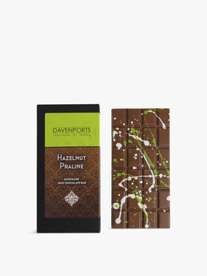Davenports Chocolates Hazelnut Praline Bar 100g