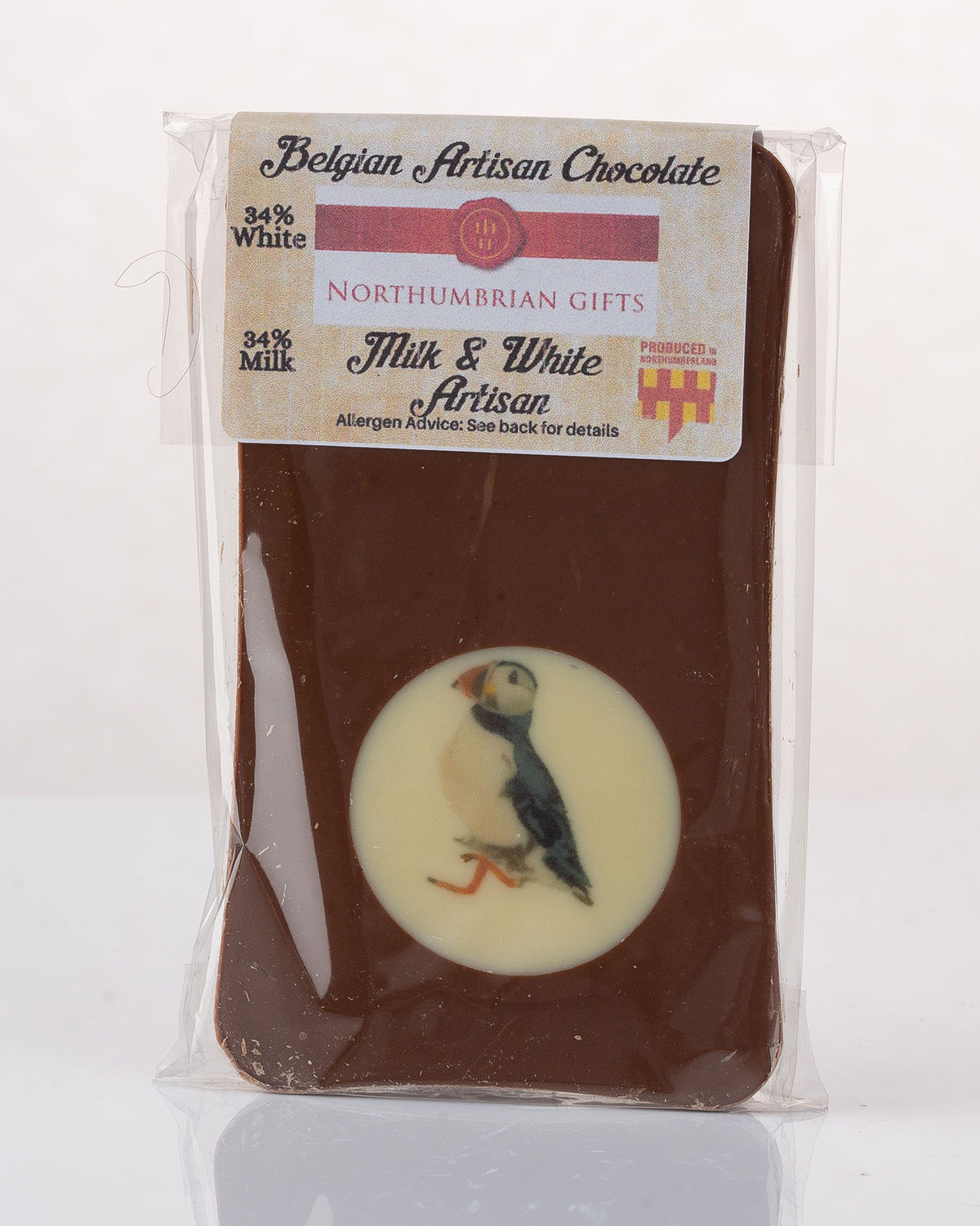 Moo Moos Puffin Chocolate Bar 100g Northumbrian Gifts