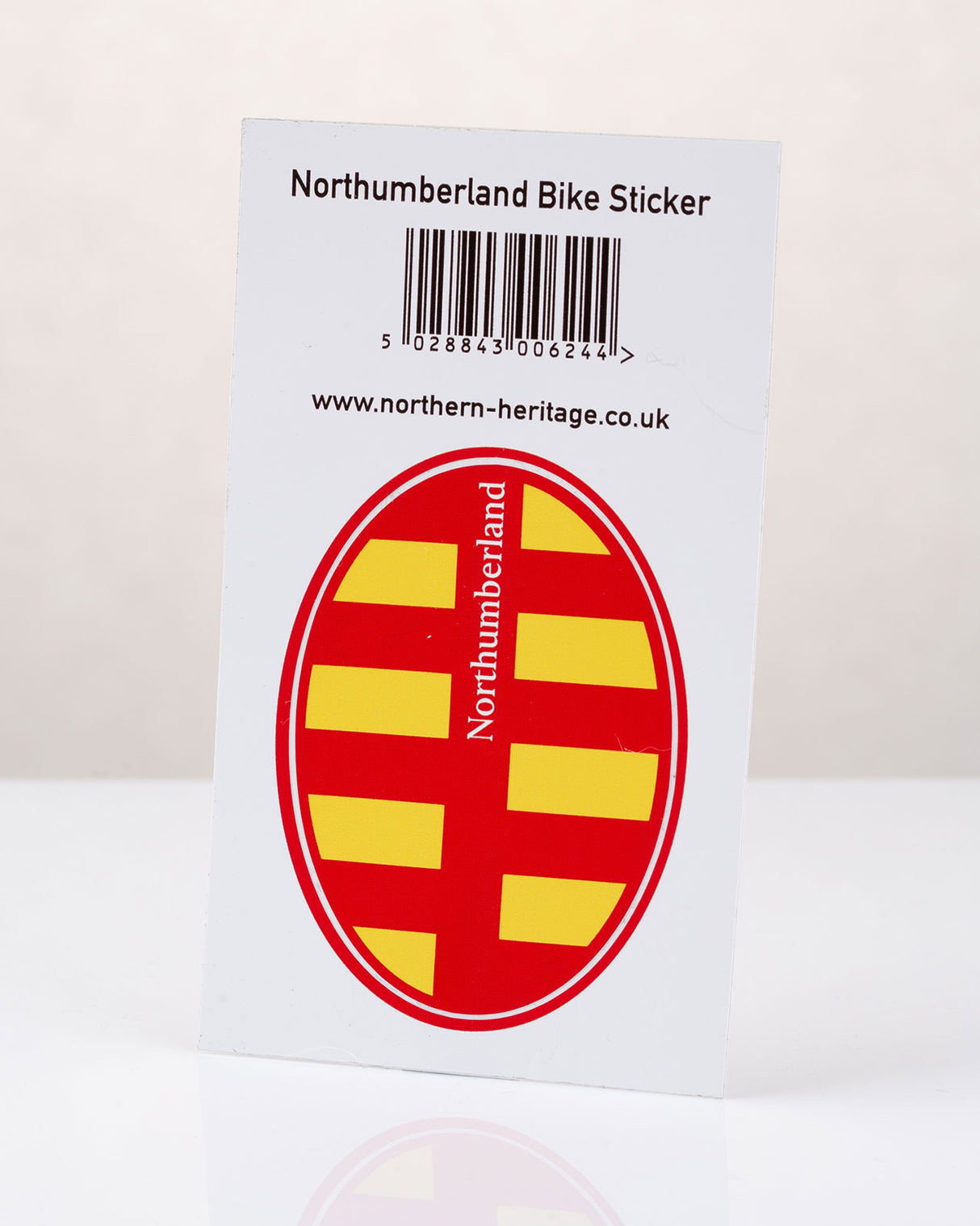 Northumberland Flag Bike Sticker