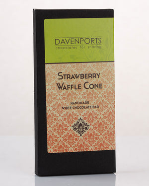 Davenports Chocolates Strawbery Waffle Cone Bar 100g