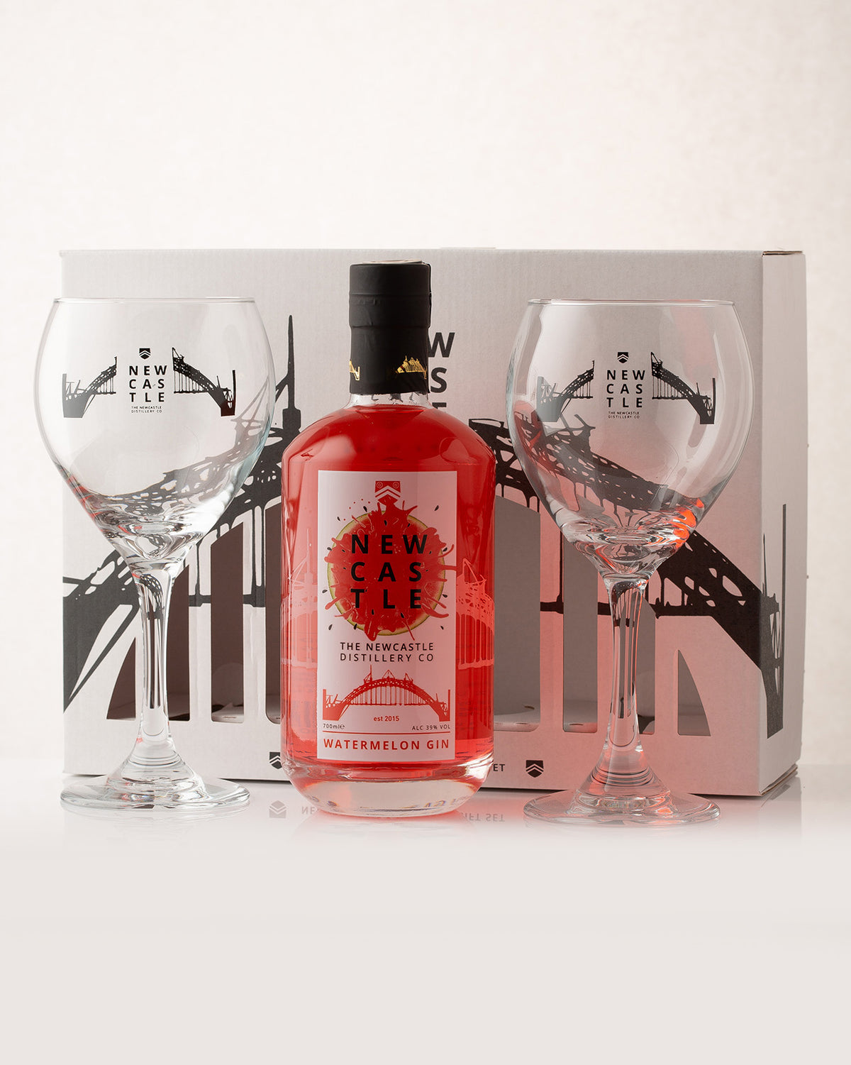 Newcastle Watermelon Gin Gift Set Northumbrian Gifts